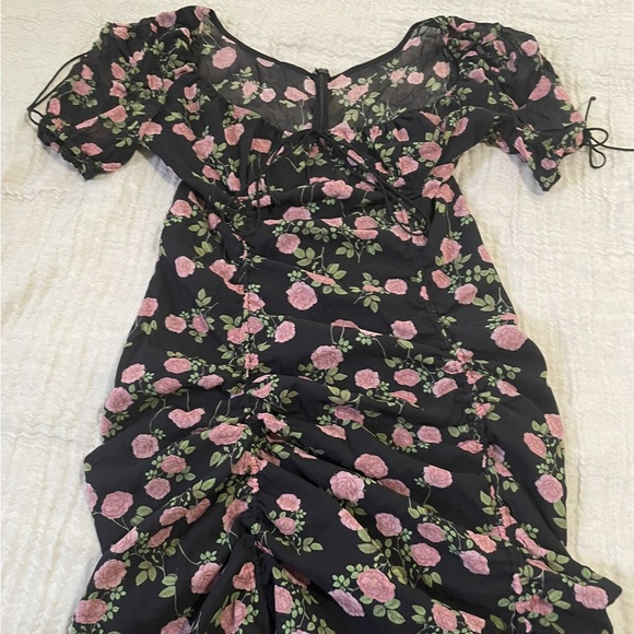 NWT For Love & Lemons Biscotti Mini Dress - Picture 7 of 9